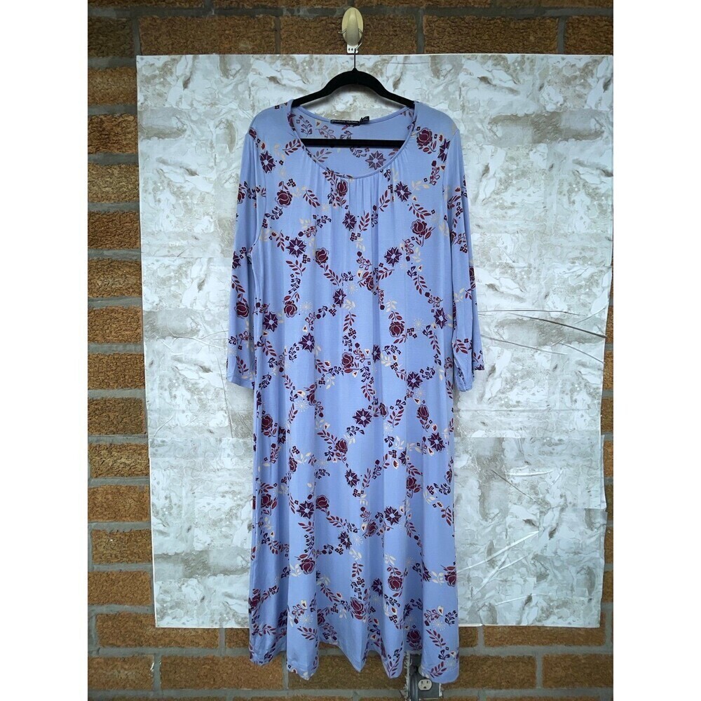 Gudrun Sjoden Micromodal Floral Print Size Medium Dress